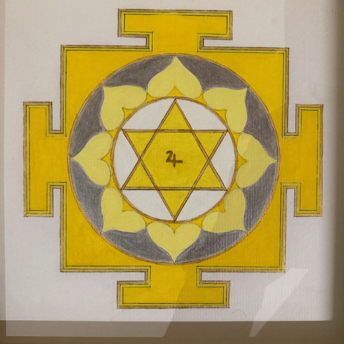 Ganesha Yantra original artwork by Namita Pal — Bindutatva