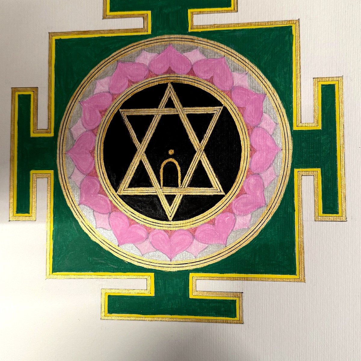 Lakshmi Yantra original artwork by Namita Pal — Bindutatva