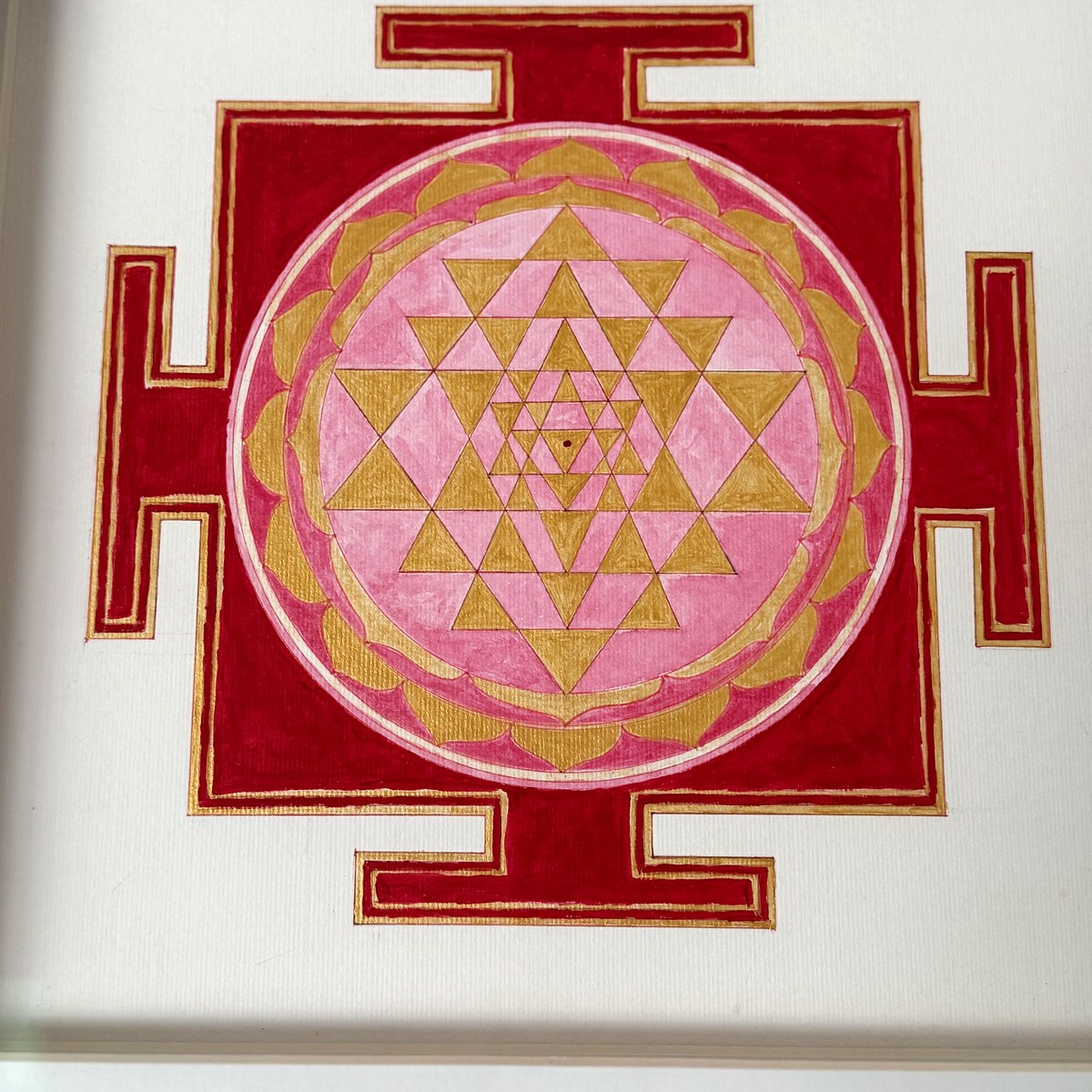Shri Yantra original artwork by Namita Pal — Bindutatva